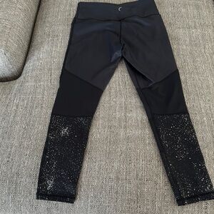 Black Zyia Leggings with spots Detail